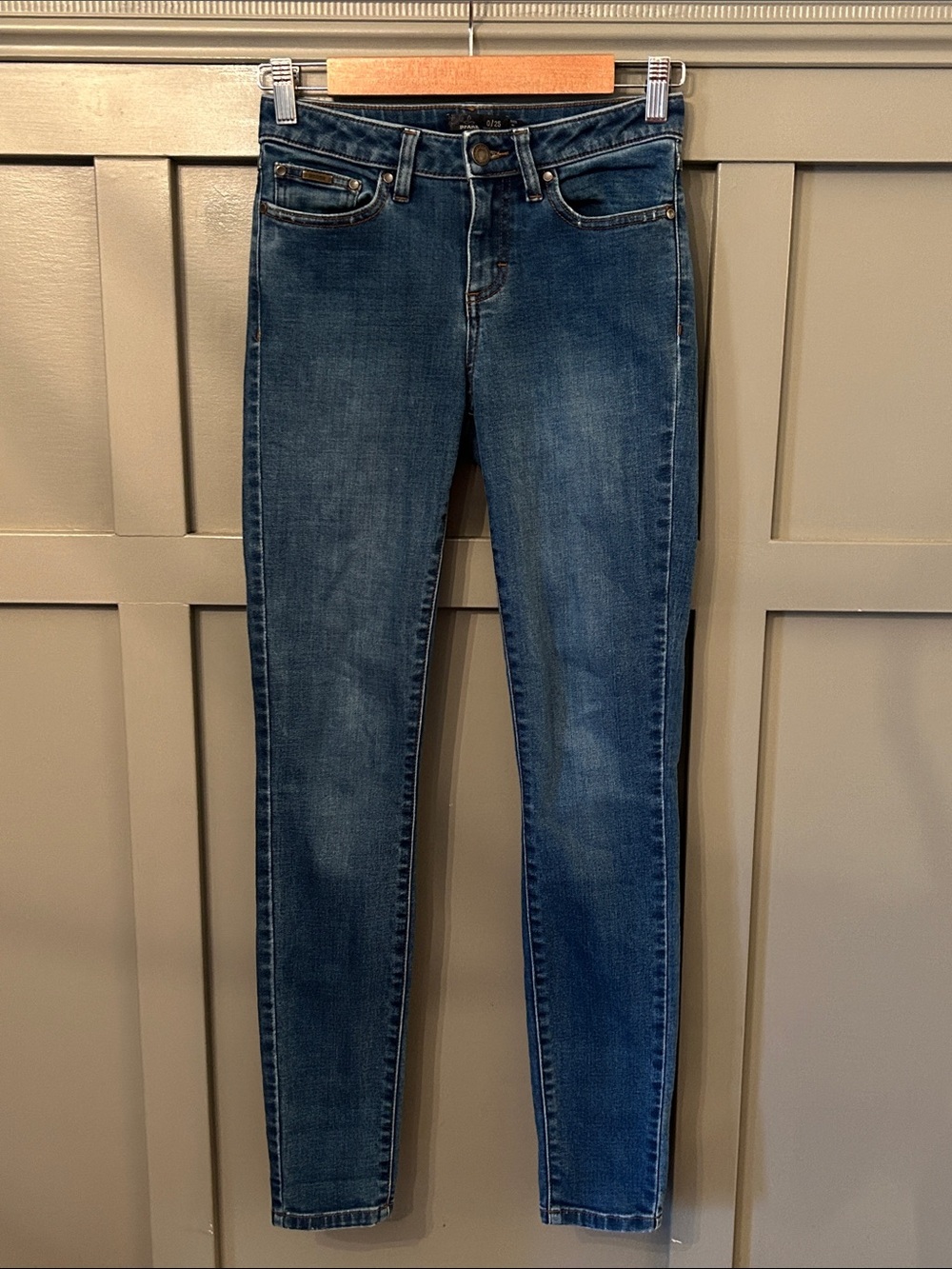 Prana Stretch Organic Cotton Skinny Jeans Size 0 / 25